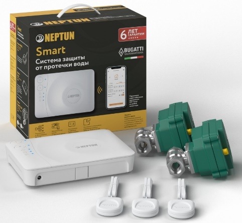 СИСТЕМА ЗАХИСТУ ВІД ПОТОПУ Neptun Bugatti Smart 1/2