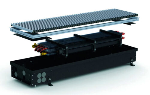 Радіатор опалення вбудований в підлогу Carrera 4SV2 (Black) 2 теп-ка 280.2000.110