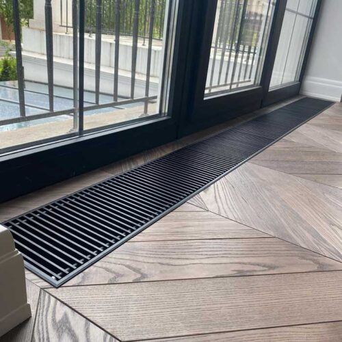 Решітка з рамкою S 250/3000 (рамка ZN + поперечна решітка)