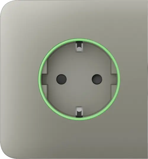 Бічна панель для вбудованої розетки Ajax SideCover (smart) Olive