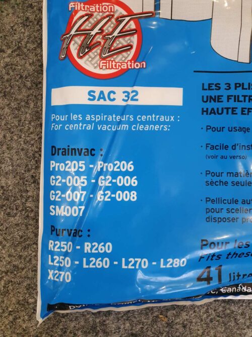 Мішки Drainvac SAC-32 для G2007/SUMMUM