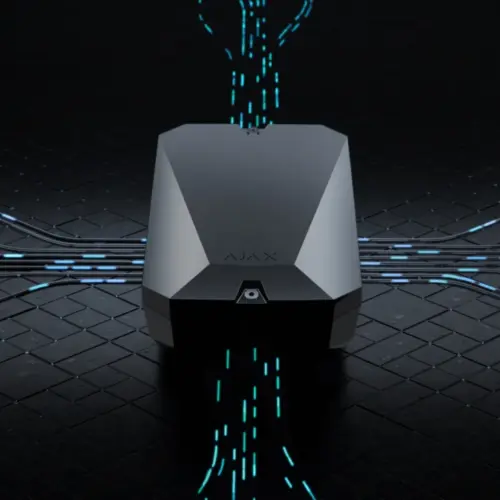 Гібридна централь системи безпеки Ajax FIBRA Hub Hybrid (2G) Black