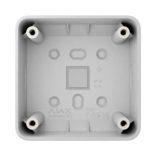 Коробка для зовнішнього монтажу Ajax SurfaceBox для пристрою LightSwitch чи Outlet White (107589.293.WH)