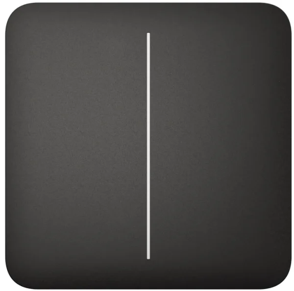 Вимикач Ajax LightSwitch 2-клавішний Black