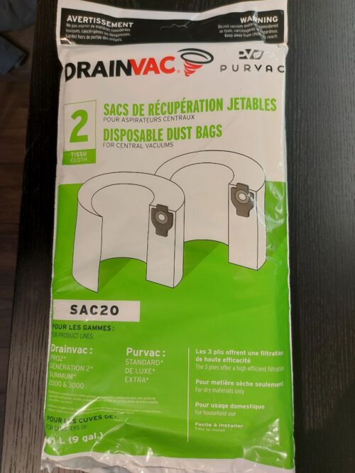 Мішки Drainvac SAC-20 для 2GE