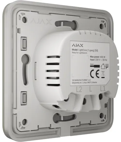 Вимикач Ajax LightSwitch 1-клавішний Olive