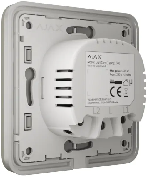 Вимикач Ajax LightSwitch 2-клавішний Olive