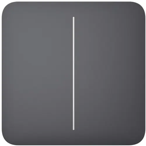 Вимикач Ajax LightSwitch 2-клавішний Graphite