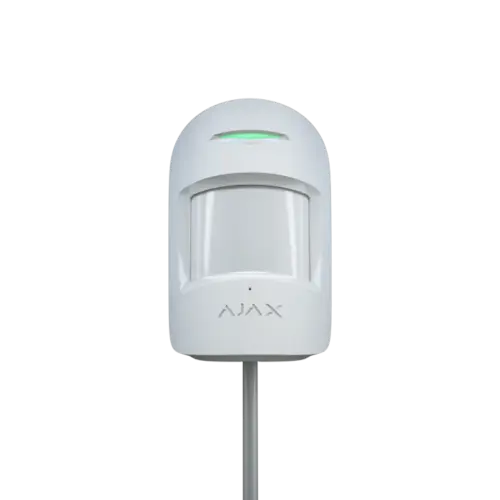 Провідний датчик руху та розбиття скла Ajax CombiProtect Fibra White
