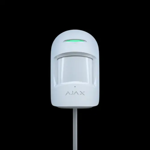 Провідний датчик руху та розбиття скла Ajax CombiProtect Fibra White