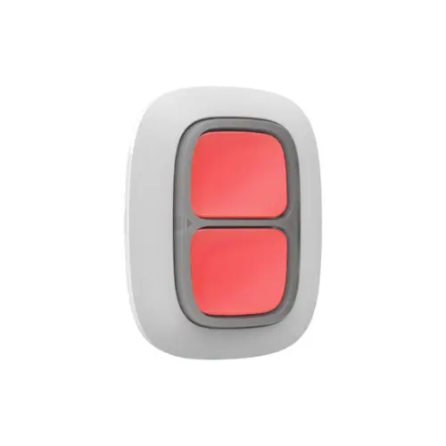 Бездротова екстрена кнопка Ajax DoubleButton White
