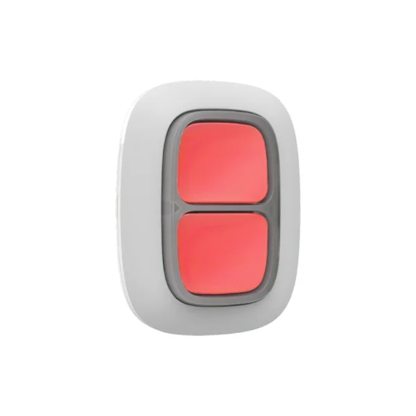 Бездротова екстрена кнопка Ajax DoubleButton White