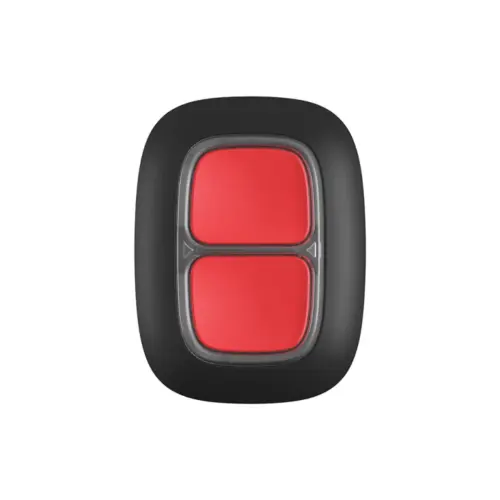 Бездротова екстрена кнопка Ajax DoubleButton Black
