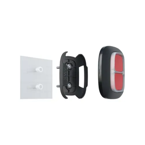 Бездротова екстрена кнопка Ajax DoubleButton Black