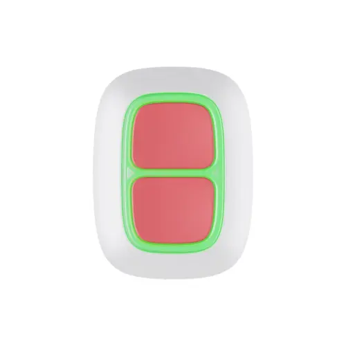 Бездротова екстрена кнопка Ajax DoubleButton White
