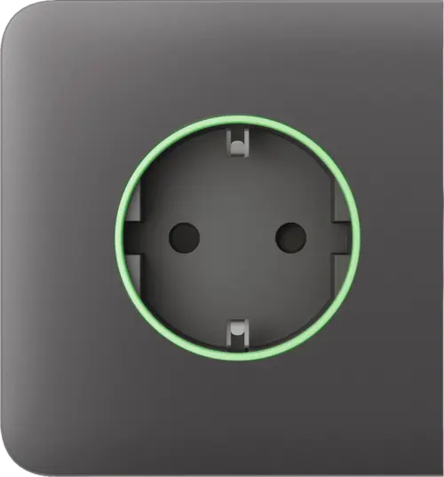 Бічна панель для вбудованої розетки Ajax SideCover (smart) Gray