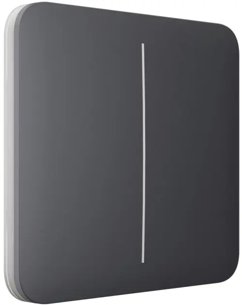 Вимикач Ajax LightSwitch 2-клавішний Graphite