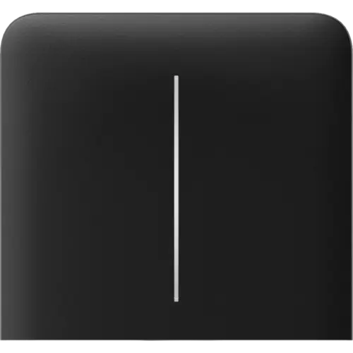 Бічна кнопка для двоклавішного вимикача Ajax SideButton (2-gang) vertical Black