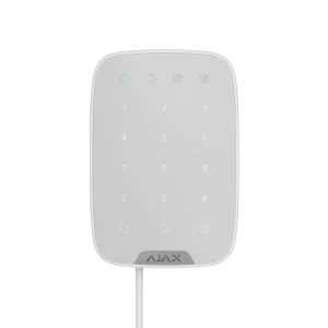 Дротова сенсорна клавіатура Ajax KeyPad Fibra White