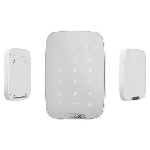 Бездротова сенсорна клавіатура Ajax KeyPad Plus White