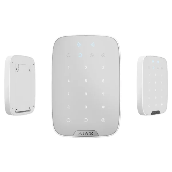 Бездротова сенсорна клавіатура Ajax KeyPad Plus White