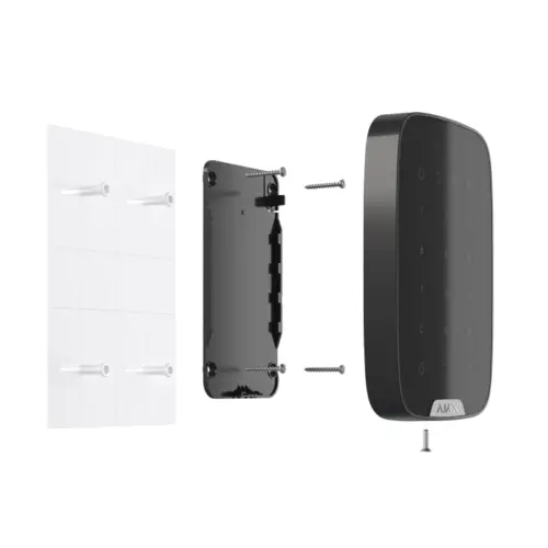 Бездротова сенсорна клавіатура Ajax KeyPad Plus Black