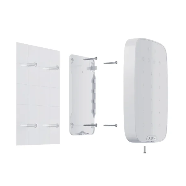 Бездротова сенсорна клавіатура Ajax KeyPad Plus White