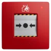 Бездротова настінна кнопка для активації пожежної тривоги вручну Ajax ManualCallPoint (Red)Jeweller (Для житлових обʼєктів)