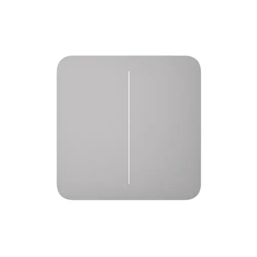 Кнопка для двоклавішного вимикача Ajax SoloButton (2-gang) Fog