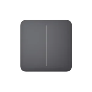 Кнопка для двоклавішного вимикача Ajax SoloButton (2-gang) Graphite
