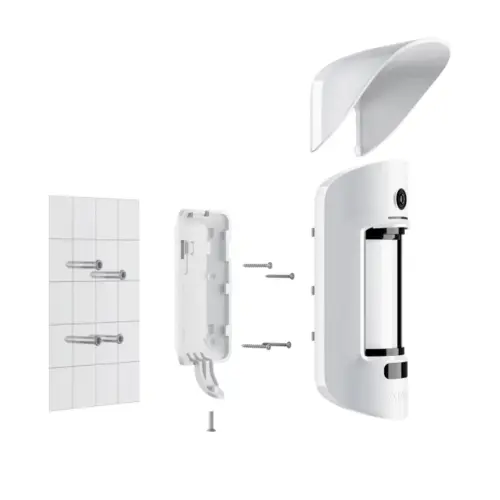 Бездротовий вуличний датчик руху Ajax MotionCam Outdoor White