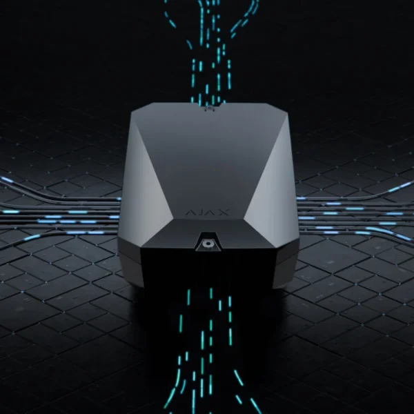 Гібридна централь системи безпеки Ajax FIBRA Hub Hybrid (4G) Black