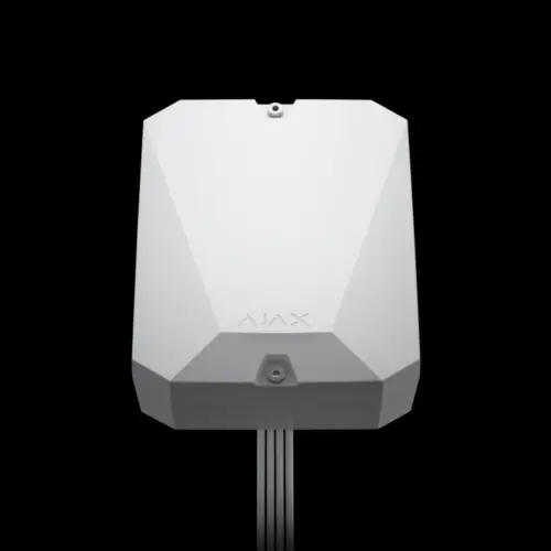 Гібридна централь системи безпеки Ajax FIBRA Hub Hybrid (4G) White