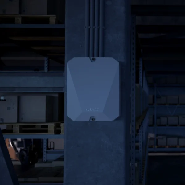 Гібридна централь системи безпеки Ajax FIBRA Hub Hybrid (4G) White