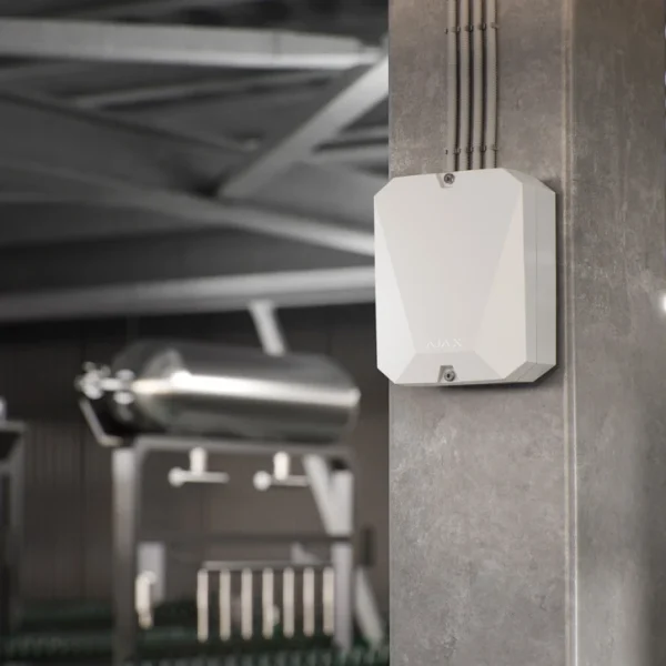 Гібридна централь системи безпеки Ajax FIBRA Hub Hybrid (4G) White