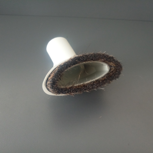 Насадка сіра овальна з ворсом для меблів