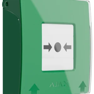 Бездротова програмована кнопка з механізмом скидання Ajax ManualCallPoint Jeweller Green