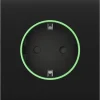 Центральна панель для вбудованої розетки Ajax СenterCover (smart) Black