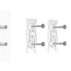 Кріпильна панель Ajax SmartBracket для великого магниту DoorProtect Black