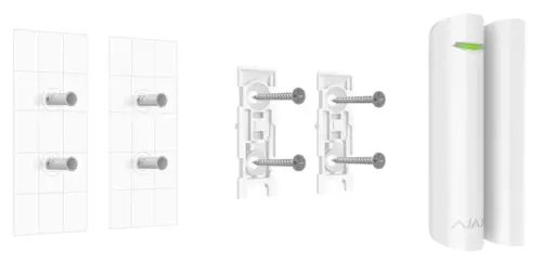 Кріпильна панель Ajax SmartBracket для великого магниту DoorProtect Black