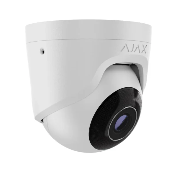 Дротова охоронна IP-камера Ajax TurretCam (8 Mp/2.8 mm) White
