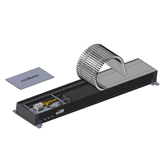 Внутрішньопідлоговий конвектор Cooltherm Altherm 1250 мм180 мм80 мм A-1250.180.80-P.С.