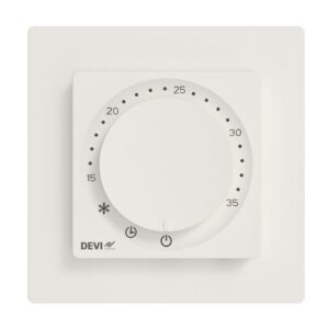 Терморегулятор для теплої підлоги DEVIreg™ Room Pure white, 16 А, з датчиками температури повітря та підлоги