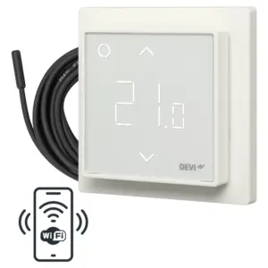 Терморегулятор для теплої підлоги DEVIreg™ Smart - Білий