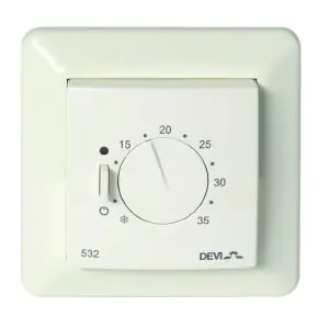 Терморегулятор для теплої підлоги DEVIreg™ 532 (+5 °С ÷ + 35 °С, обмеження+20 °С ÷ + 50 °С )